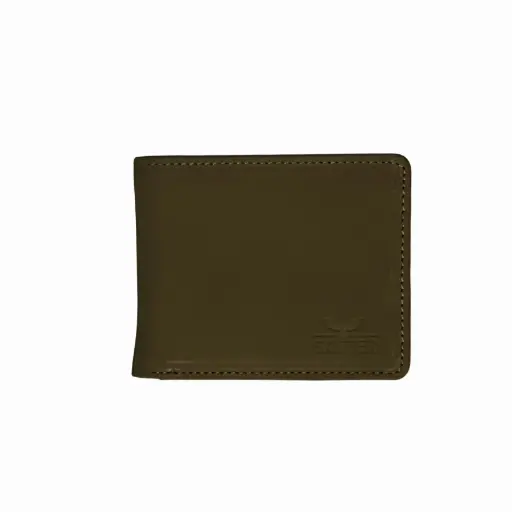 Matte Olive Leather Wallet
