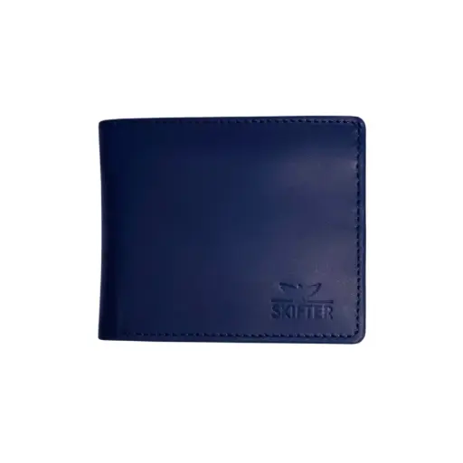 Blue Leather Wallet